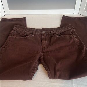 Levis brown jeans 33x32 514